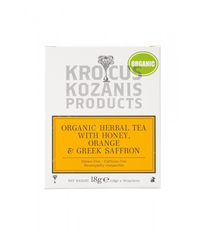 BIO bylinkový  čaj s medom a šafránom  18gr