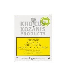 BIO čierny čaj citrónom a mätou 18gr