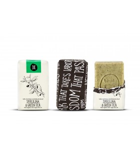 HELLEO - mydlo spirulina/zelený čaj 120gr