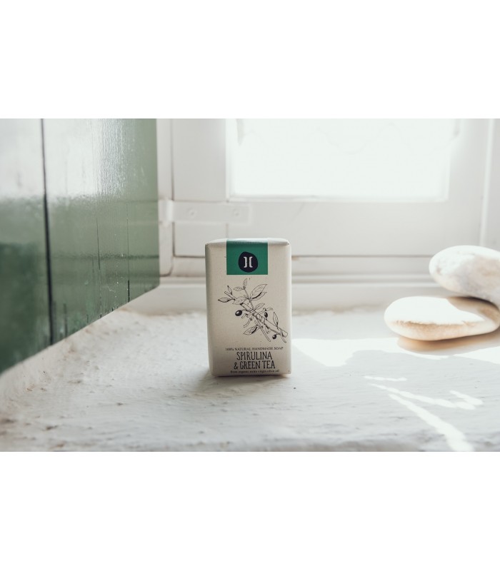 HELLEO - mydlo spirulina/zelený čaj 120gr