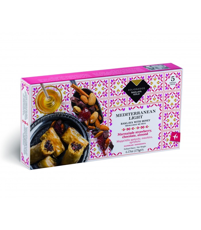 Baklava jahodový džem, čokoláda, mandle 175g (5ks)