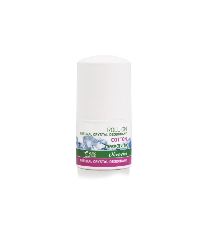 #4775 RollonCOTTON_OLIVEelia-natural-crystal-deodorant-roll-on-cotton-50ml
