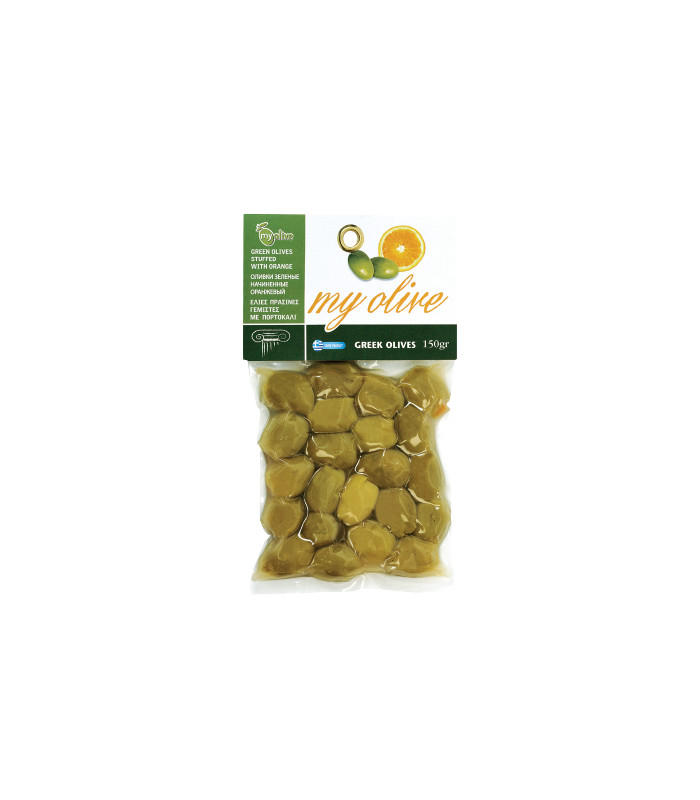 #4901 Olivy zelené s pomarančom