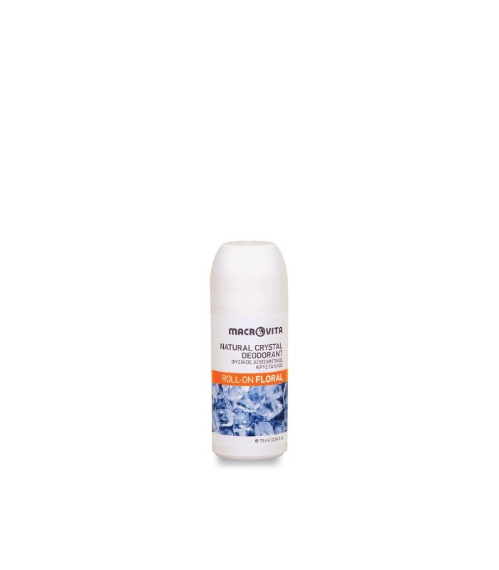 Natural crystal deodorant roll-on floral  75ml